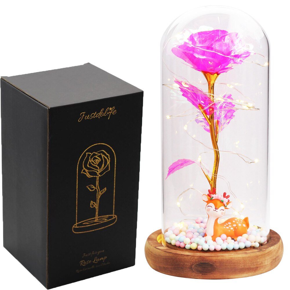 Eternal Rose Under Bell 24K Gold Figurines - Eternal Rose Store