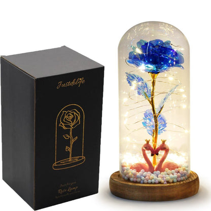 Eternal Rose Under Bell 24K Gold Bear Figurines - Eternal Rose Store