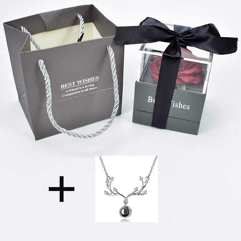 Eternal Rose Box (Choice of necklace) - Eternal Rose Store