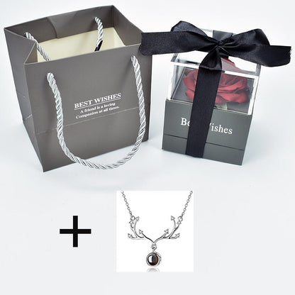 Eternal Rose Box (Choice of necklace) - Eternal Rose Store