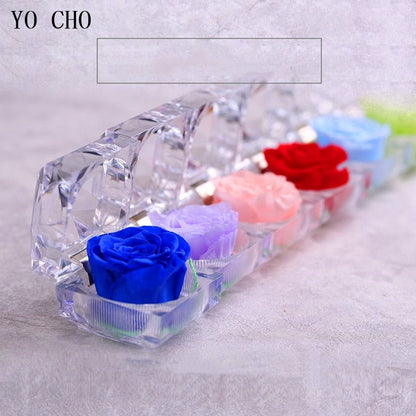 Eternal Rose small glass box (choice of color)