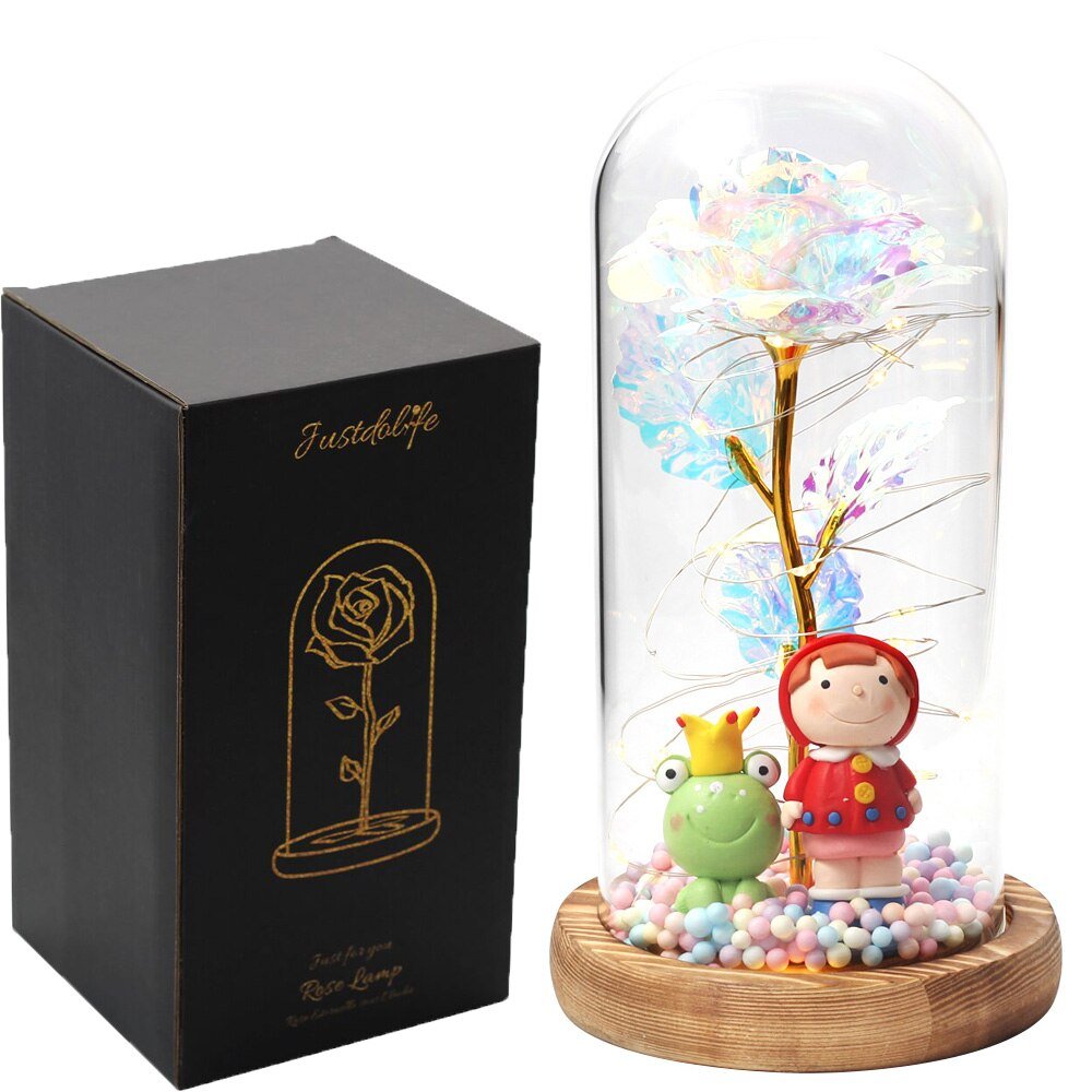 Eternal Rose Under Bell 24K Gold Figurines - Eternal Rose Store