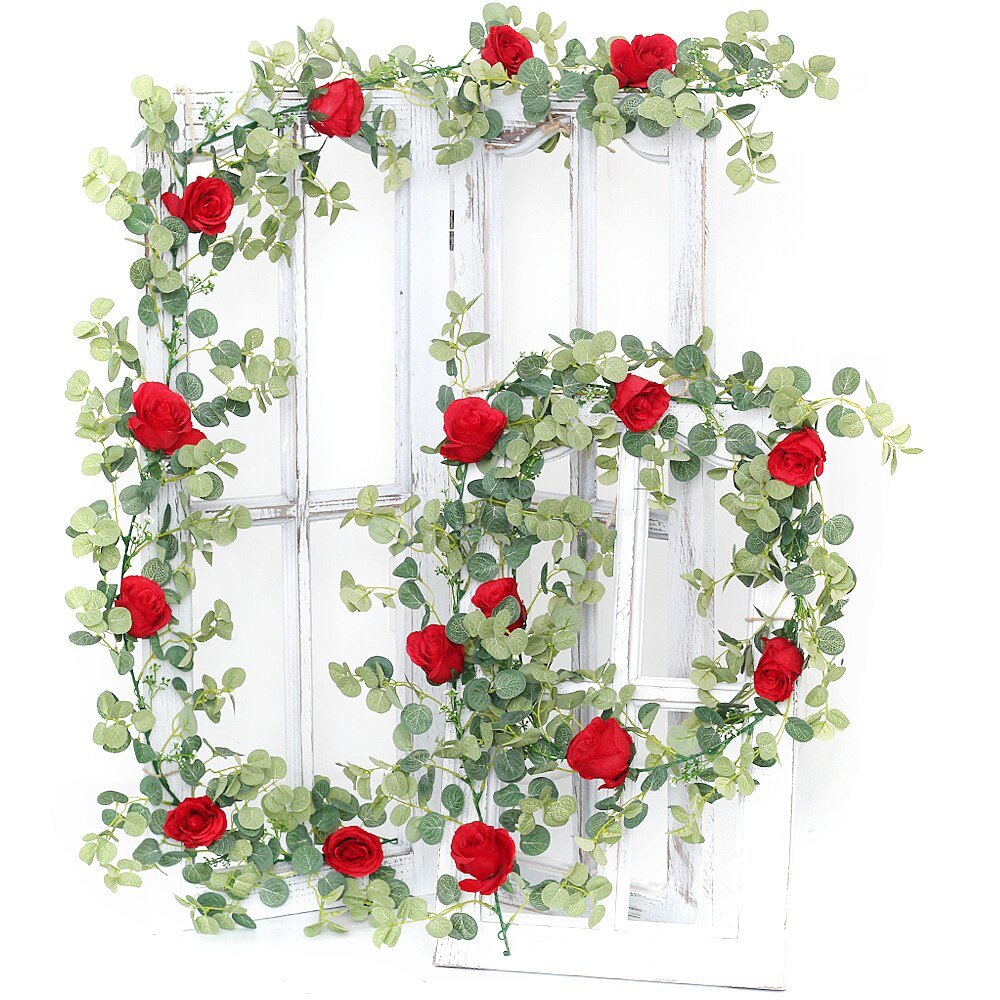 Red Eternal Rose Hanging Vines - Eternal Rose Store