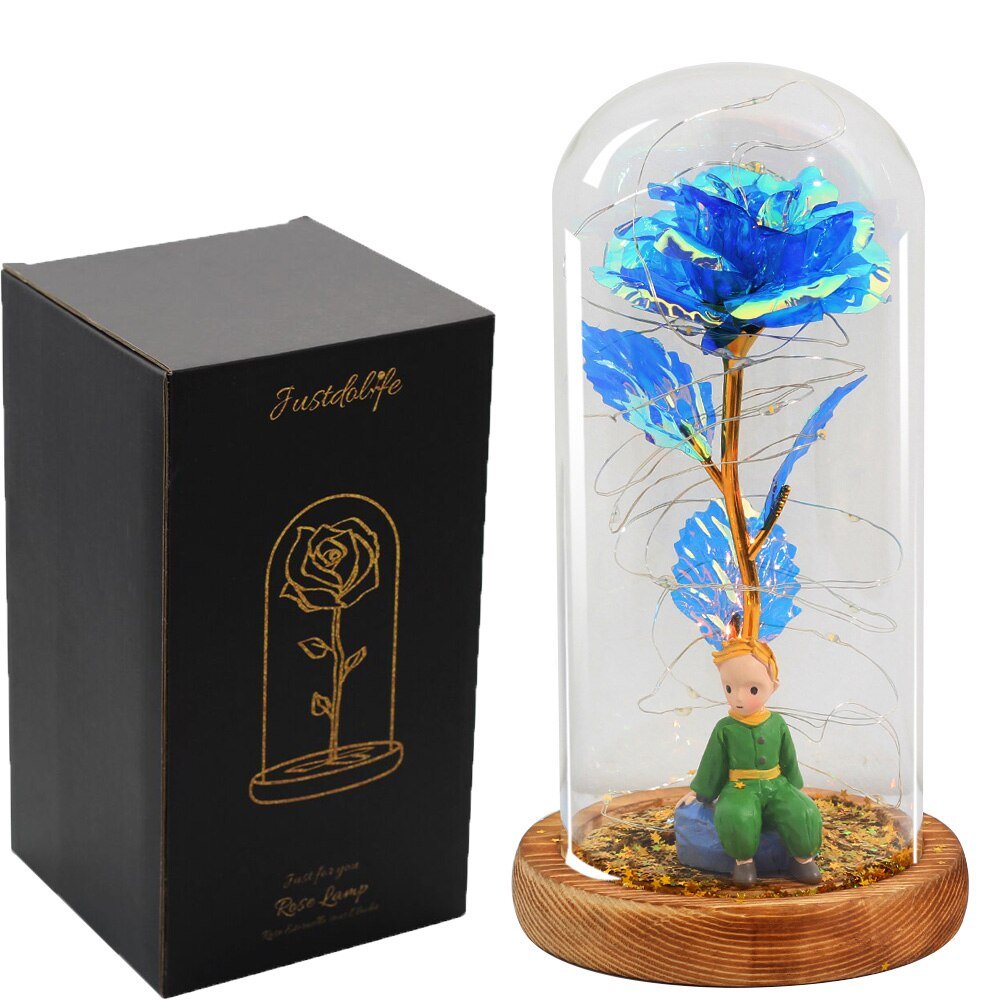 Eternal Rose Under Bell 24K Gold Figurines - Eternal Rose Store