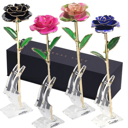 Eternal Rose Box: Color RoseGold 24K - Eternal Rose Store