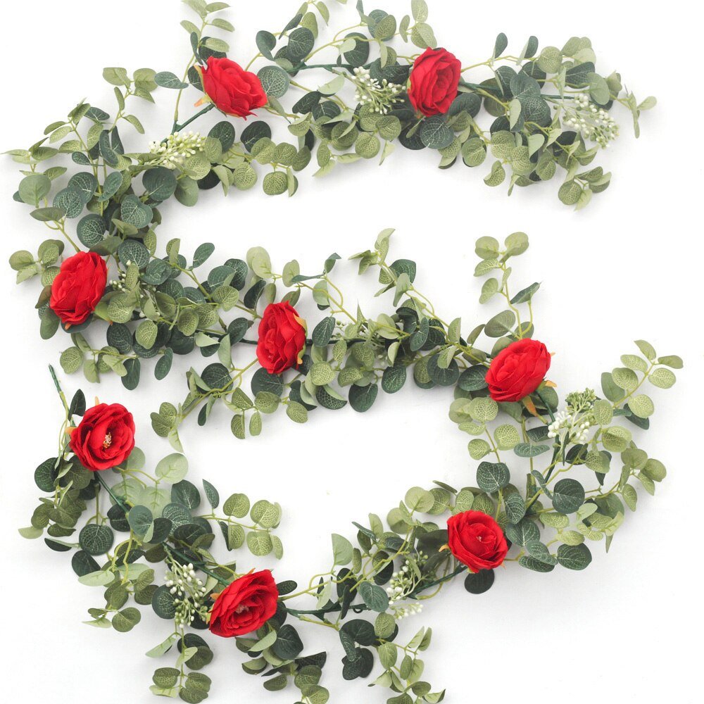 Red Eternal Rose Hanging Vines - Eternal Rose Store