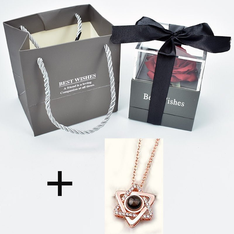 Eternal Rose Box (Choice of necklace) - Eternal Rose Store