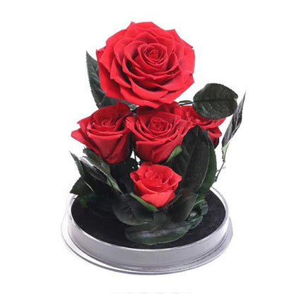 Eternal Rose Bouquet in Acrylic Glass Dome