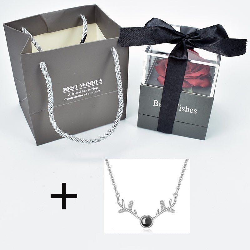 Eternal Rose Box (Choice of necklace) - Eternal Rose Store