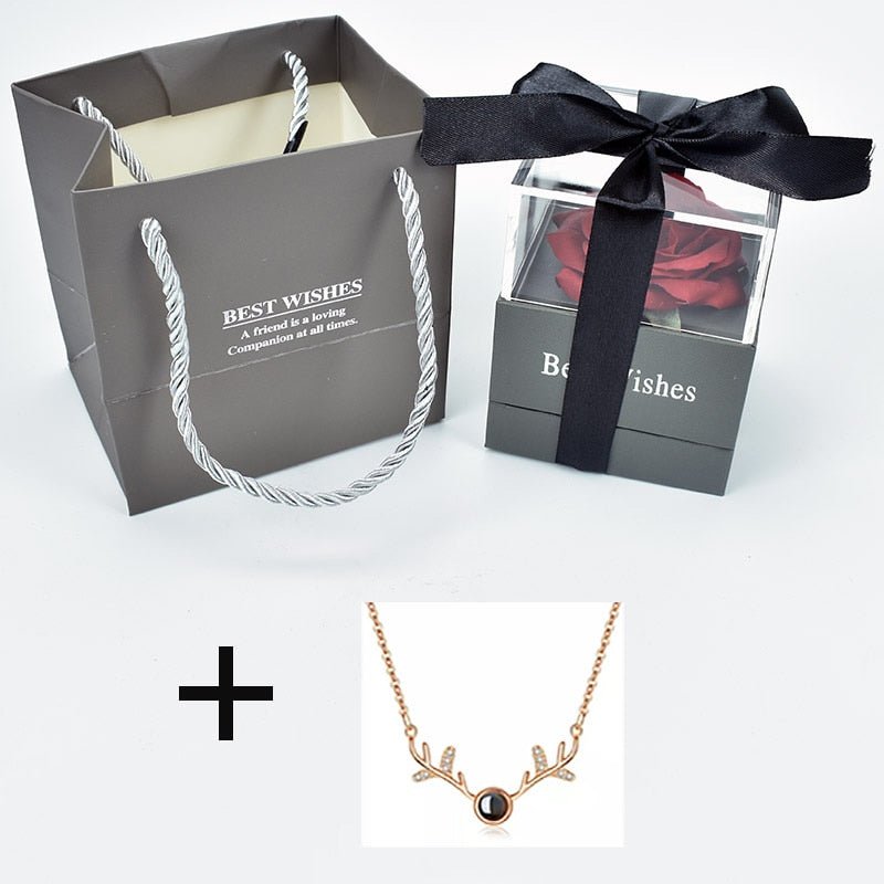 Eternal Rose Box (Choice of necklace) - Eternal Rose Store