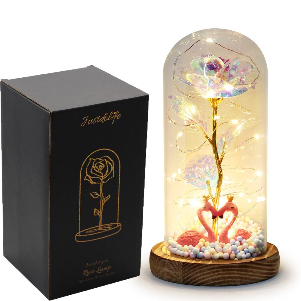 Eternal Rose Under Bell 24K Gold Bear Figurines - Eternal Rose Store