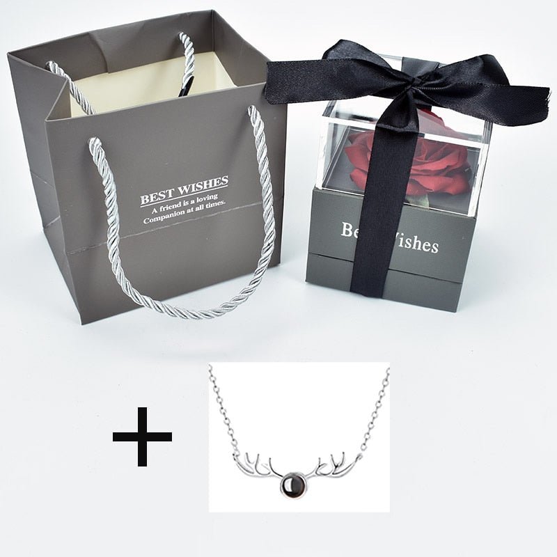 Eternal Rose Box (Choice of necklace) - Eternal Rose Store