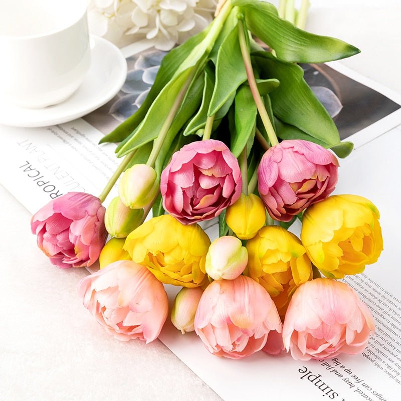 Artificial Plant - Silicone Tulips for Decoration