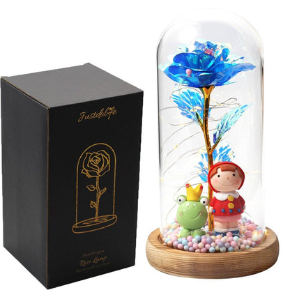 Eternal Rose Under Bell 24K Gold Figurines - Eternal Rose Store