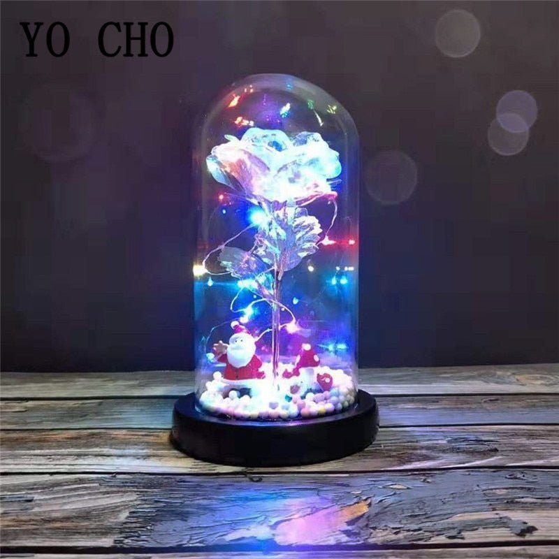 LED Eternal Rose with Figurine (choice)