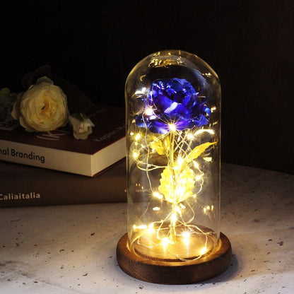 Eternal Rose Under Bell & LED (Choice of Colors) - Eternal Rose Store