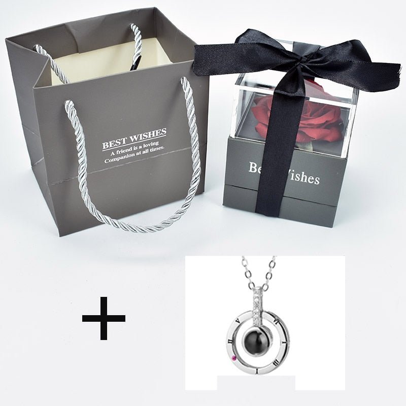 Eternal Rose Box (Choice of necklace) - Eternal Rose Store