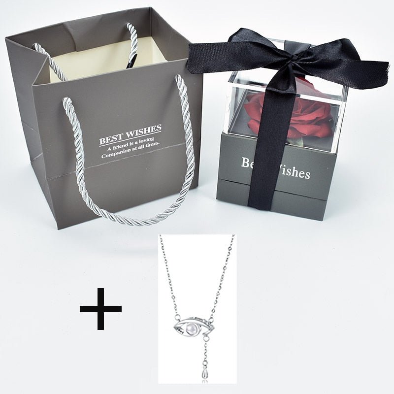 Eternal Rose Box (Choice of necklace) - Eternal Rose Store