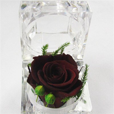 Eternal Rose small glass box (choice of color)