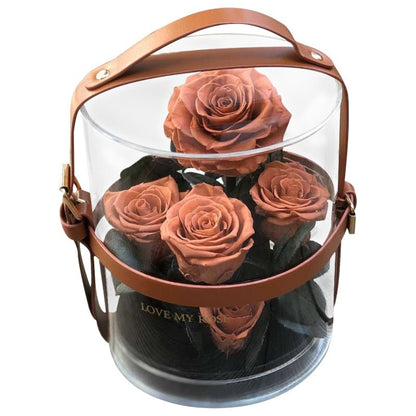 Eternal Rose Bouquet in Acrylic Glass Dome