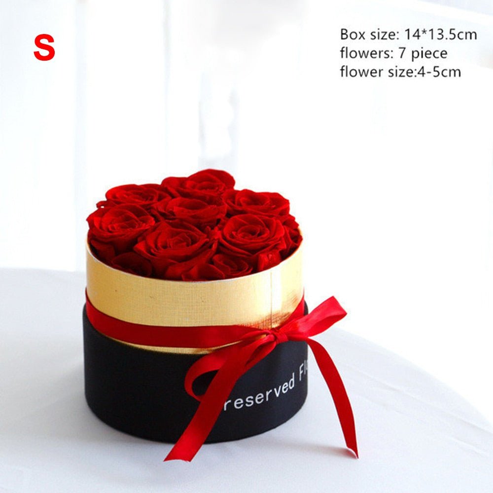 Eternal Rose Box: Pack of 7 or 12 roses