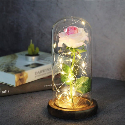 Eternal Rose Under Bell & LED (Choice of Colors) - Eternal Rose Store