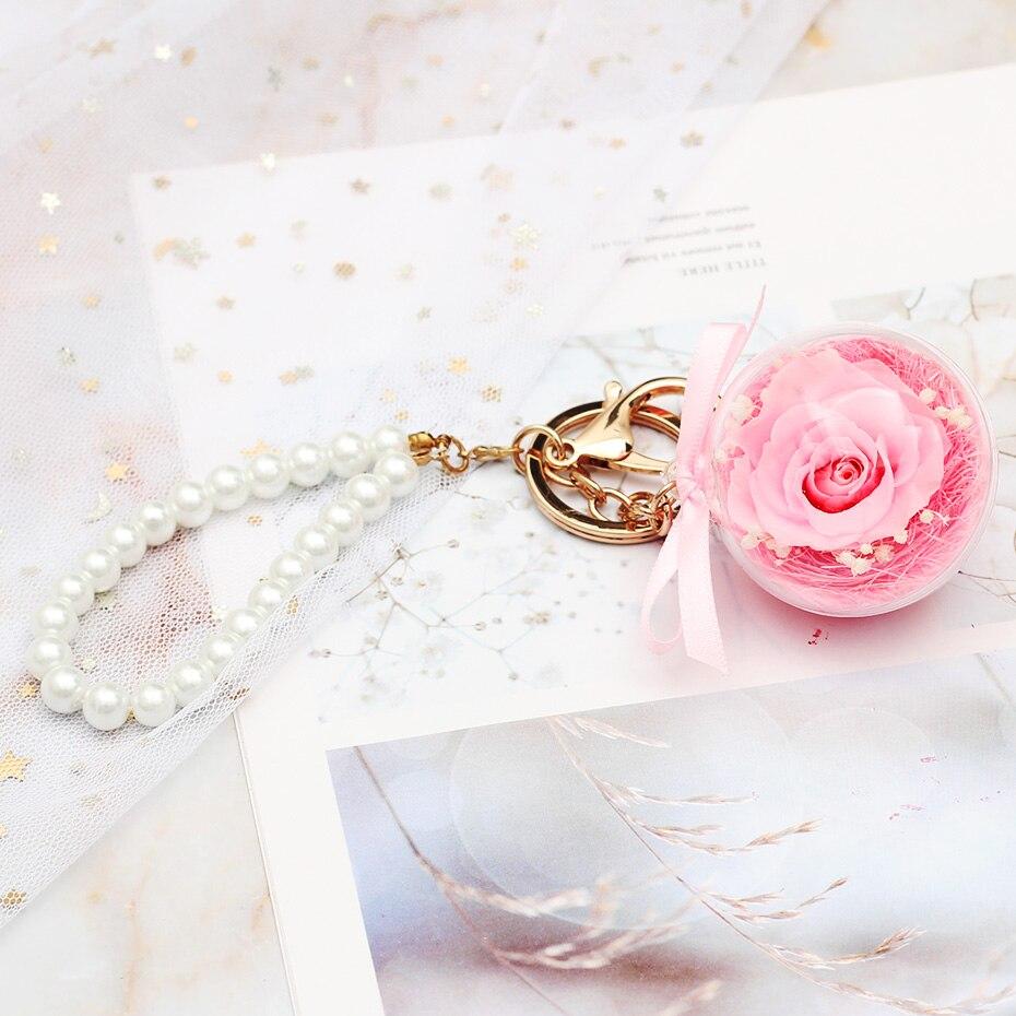 Eternal Rose Pink Keychain - Eternal Rose Store