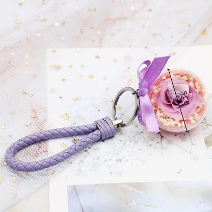 Eternal Rose Purple Keychain - Eternal Rose Store