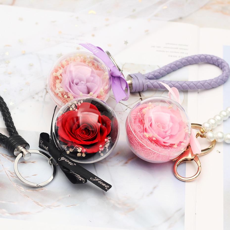 Eternal Rose Purple Keychain - Eternal Rose Store