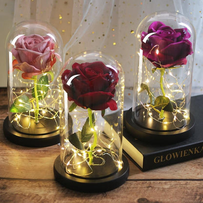 Eternal Rose With Purple LED - Eternal Rose Store