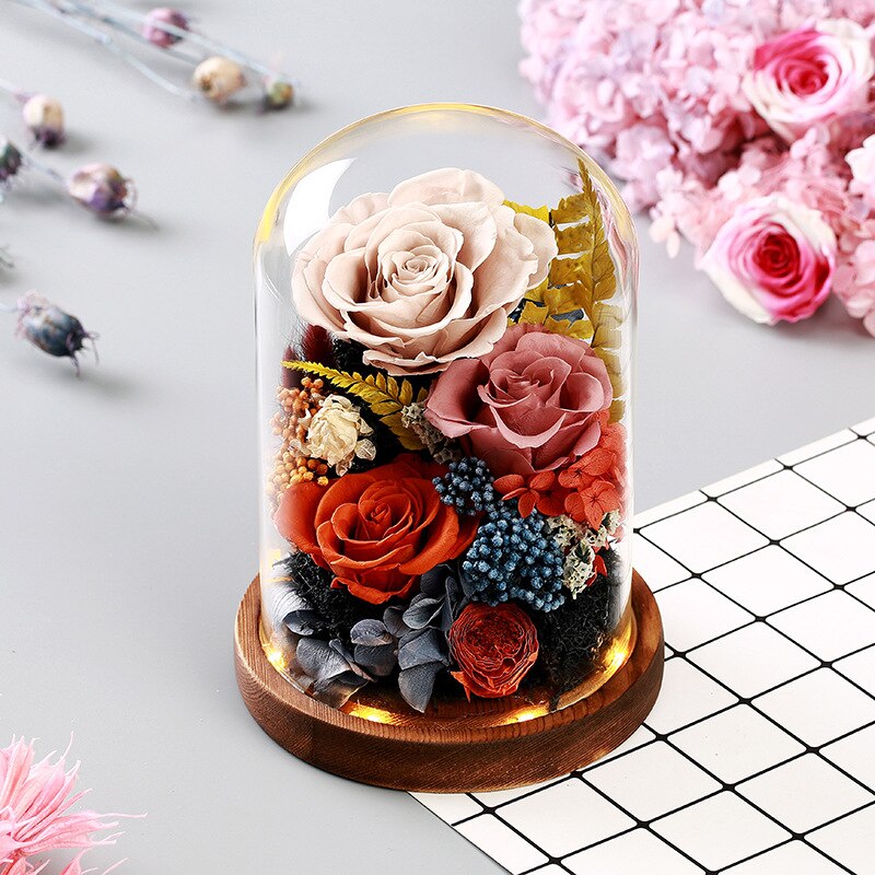 Eternal Rose & Floral Arrangement (Choice)