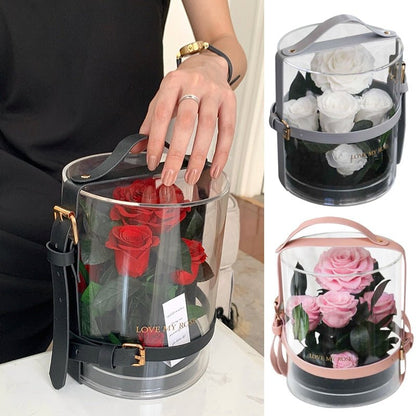 Eternal Rose Bouquet in Acrylic Glass Dome