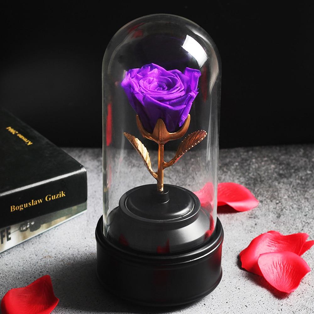 Purple Eternal Rose Music Box - Eternal Rose Store