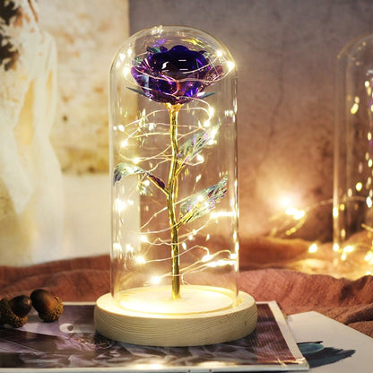 Eternal Rose Under Bell & LED (Choice of Colors) - Eternal Rose Store