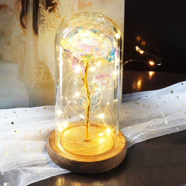 Eternal Rose Under Bell & LED (Choice of Colors) - Eternal Rose Store