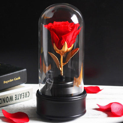 Red Eternal Rose Music Box - Eternal Rose Store