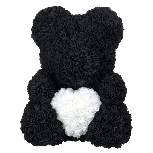 Black Bear in Box 25cm/40cm - Eternal Rose Store