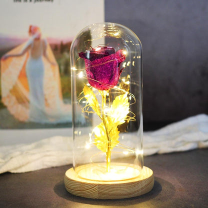 Eternal Rose Under Bell & LED (Choice of Colors) - Eternal Rose Store