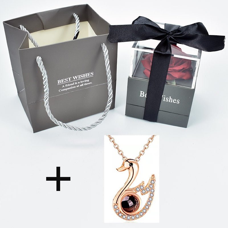 Eternal Rose Box (Choice of necklace) - Eternal Rose Store