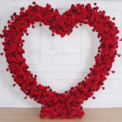 5D Red Rose Flower Wall - Ideal for Weddings & Party Decor