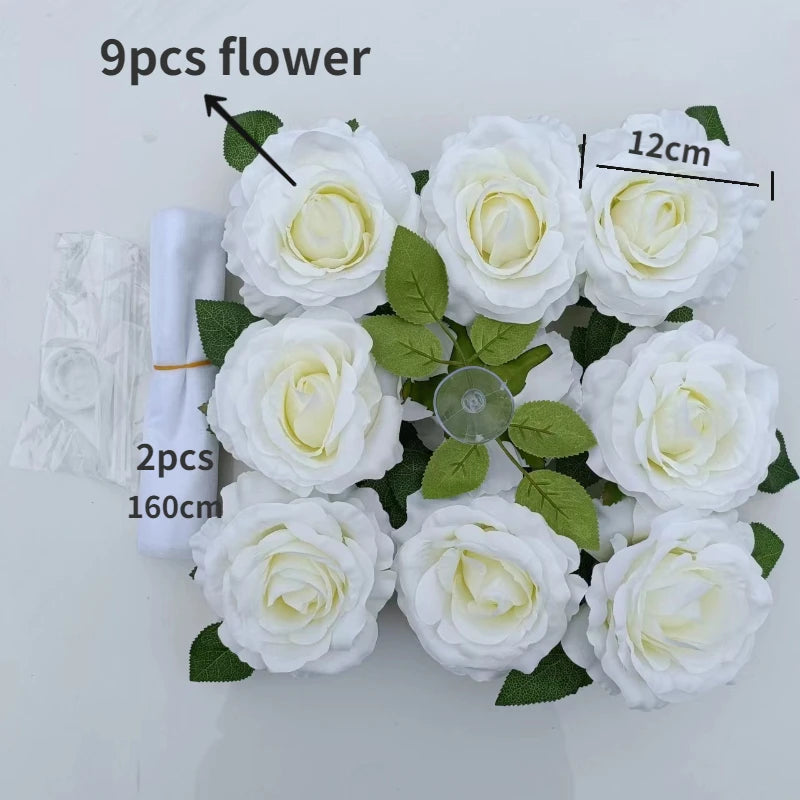 White Artificial Roses - Ideal for Wedding Car & Bridal Decorations