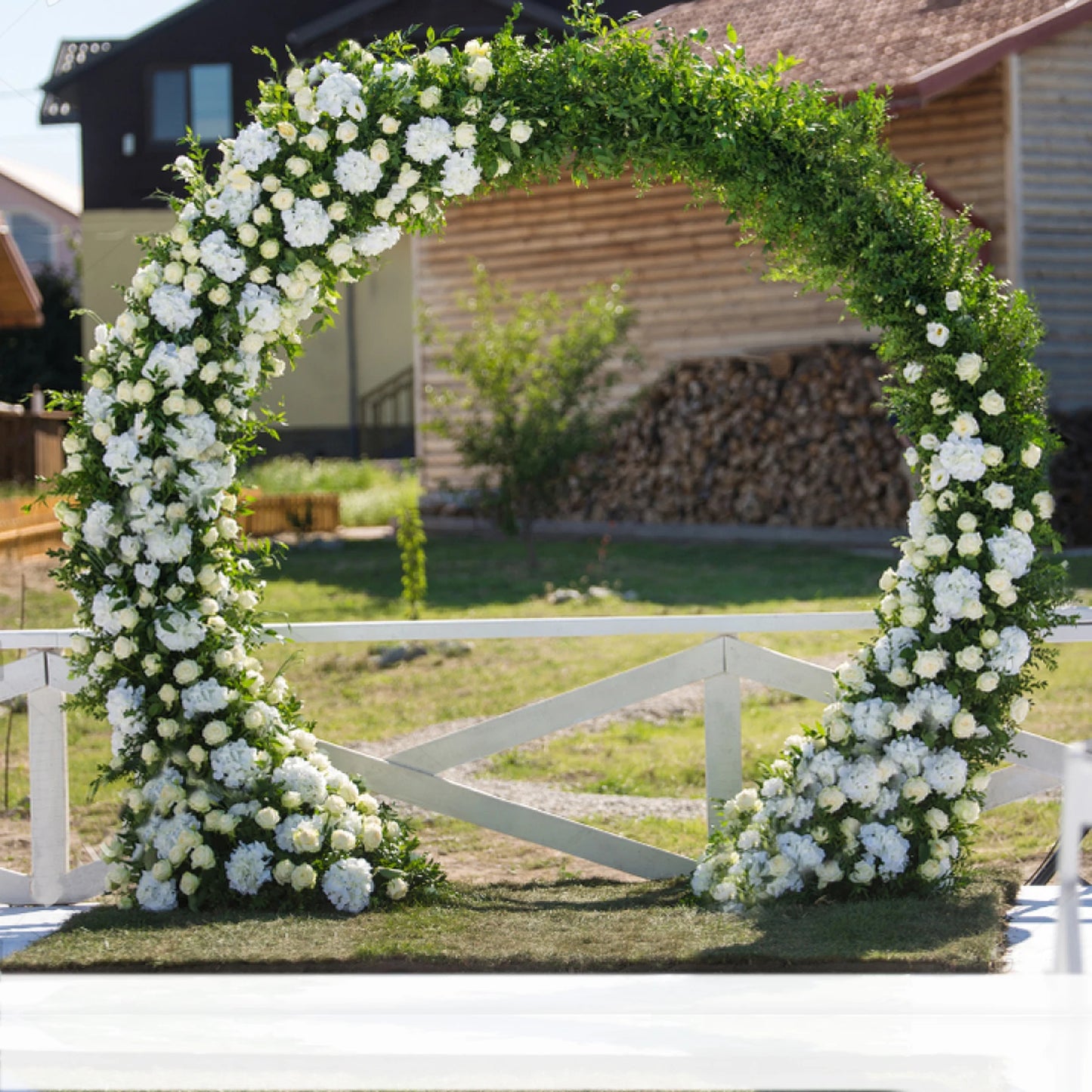 Large Metal Round Arch – Wedding Backdrop Stand for Balloons & Flowers