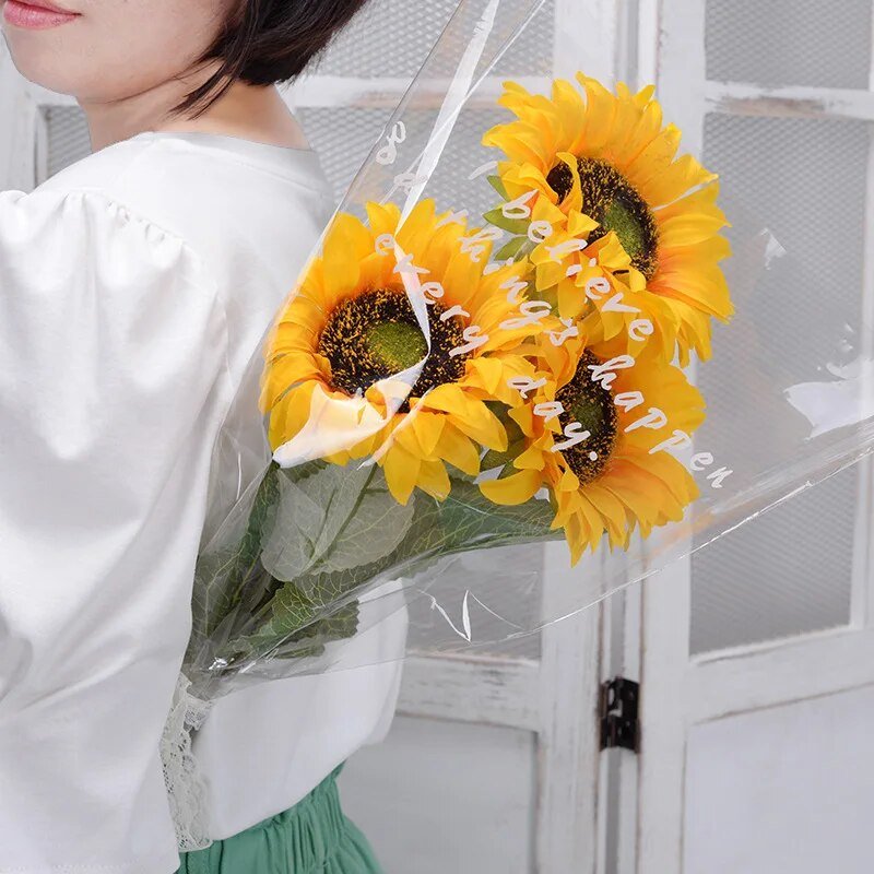 Sunny Artificial Sunflower Bouquets Wedding Decoration