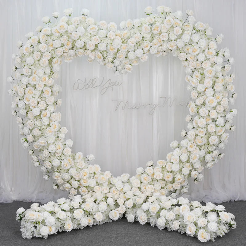 5D Red Rose Flower Wall - Ideal for Weddings & Party Decor