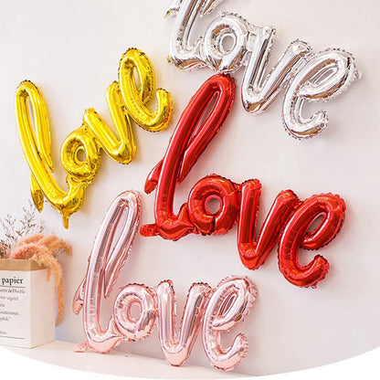 Rose Gold Love Letter Balloon - Wedding & Valentine's Day Decor