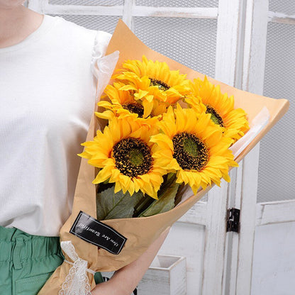 Sunny Artificial Sunflower Bouquets Wedding Decoration