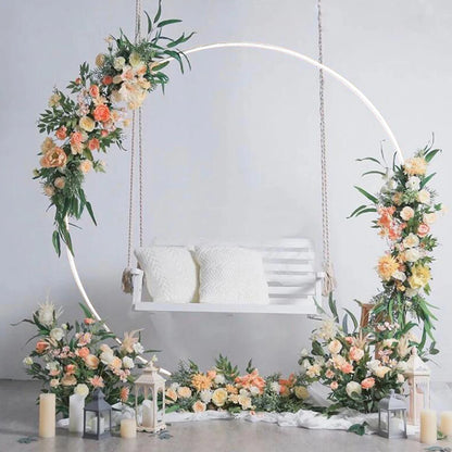 Large Metal Round Arch – Wedding Backdrop Stand for Balloons & Flowers