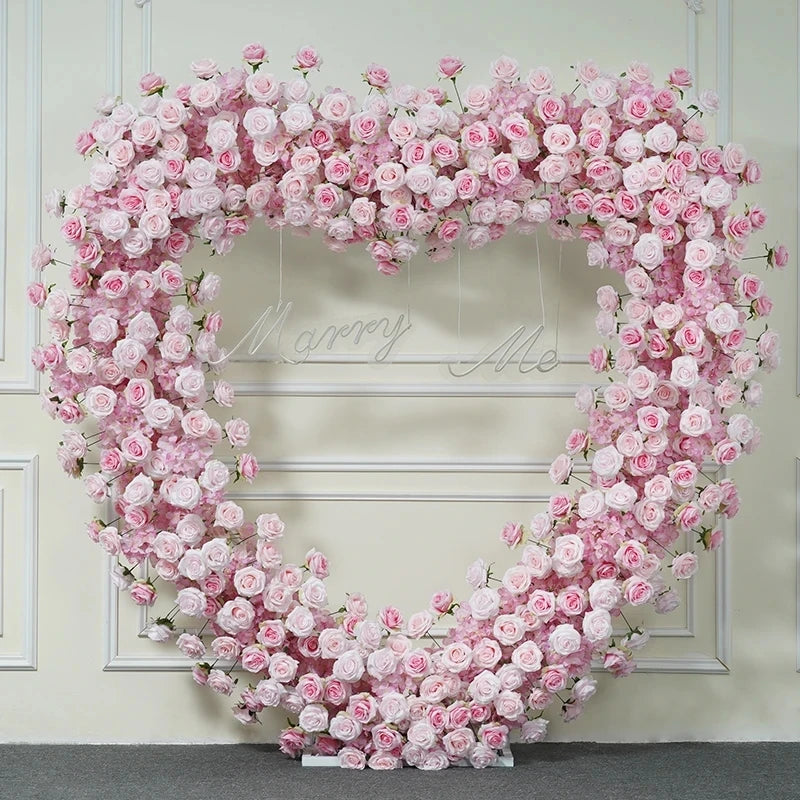 5D Red Rose Flower Wall - Ideal for Weddings & Party Decor